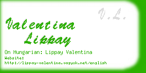 valentina lippay business card